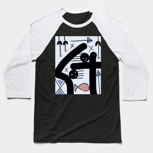 Kids Snapshot Stick Figure Baseball T-Shirt